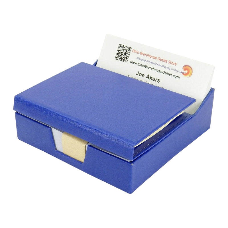 Business Card Holder with Sticky Notes and Scratch Paper