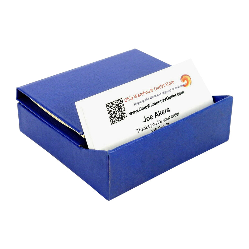 Business Card Holder with Sticky Notes and Scratch Paper