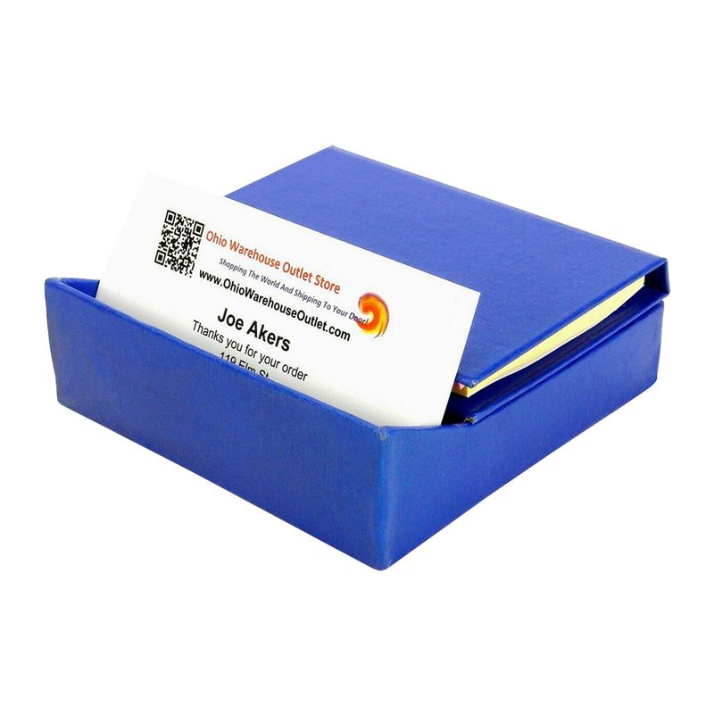 Business Card Holder with Sticky Notes and Scratch Paper