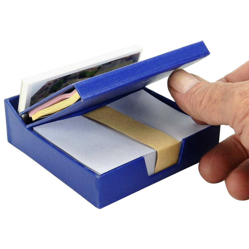 Business Card Holder with Sticky Notes and Scratch Paper