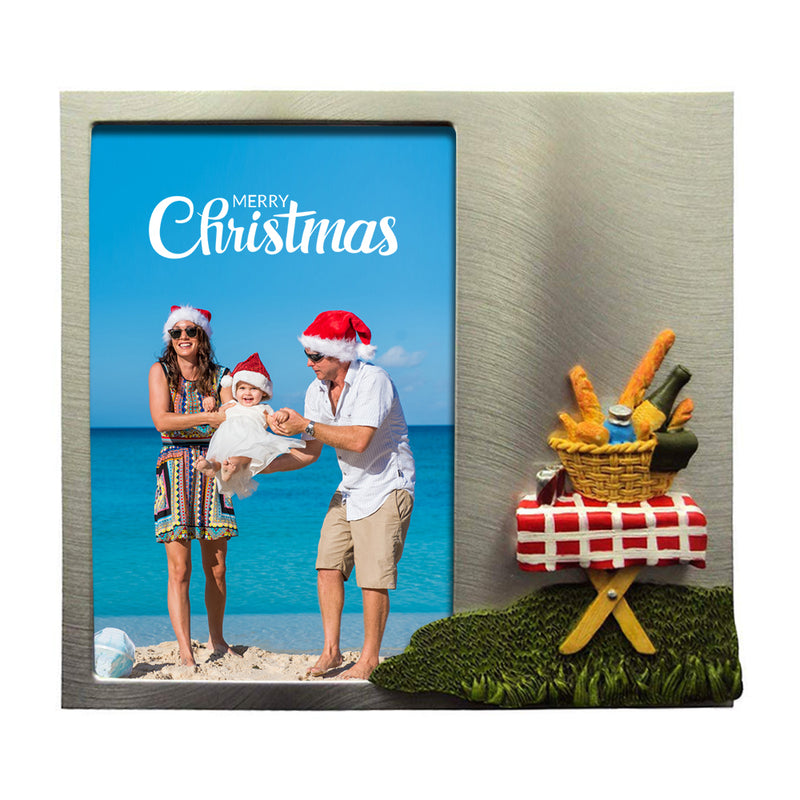 3D Decorative Picnic Art Attractive Aluminum Photo Frame