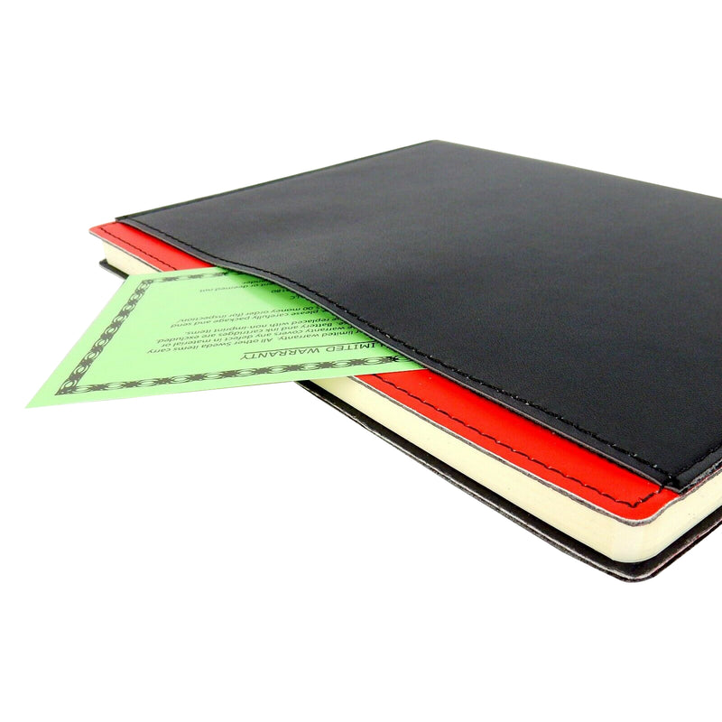 80 Page Hardcover Notebook with Slide Pocket