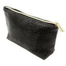 Kingsley Faux Leather Cosmetic Bag