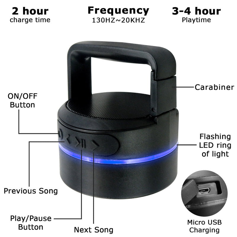 Bluetooth Speaker Water Bottle With Speaker Lid