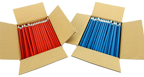 250 Triangle Pencils With Eraser Bulk Pack