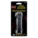 Folding Hex Wrench Key Set, 9-Pieces, Standard Inch Sizes 5/64-1/4
