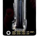 Folding Hex Wrench Key Set, 9-Pieces, Standard Inch Sizes 5/64-1/4