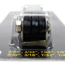 Folding Hex Wrench Key Set, 9-Pieces, Standard Inch Sizes 5/64-1/4