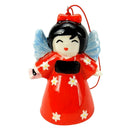 Joy Angel Bell Ornaments, Girls in Dresses with Shoe Clappers