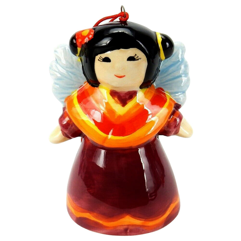 Joy Angel Bell Ornaments, Girls in Dresses with Shoe Clappers