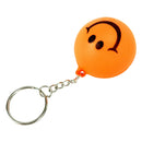 Smiley Face Gum Ball Stress Relief Keychain