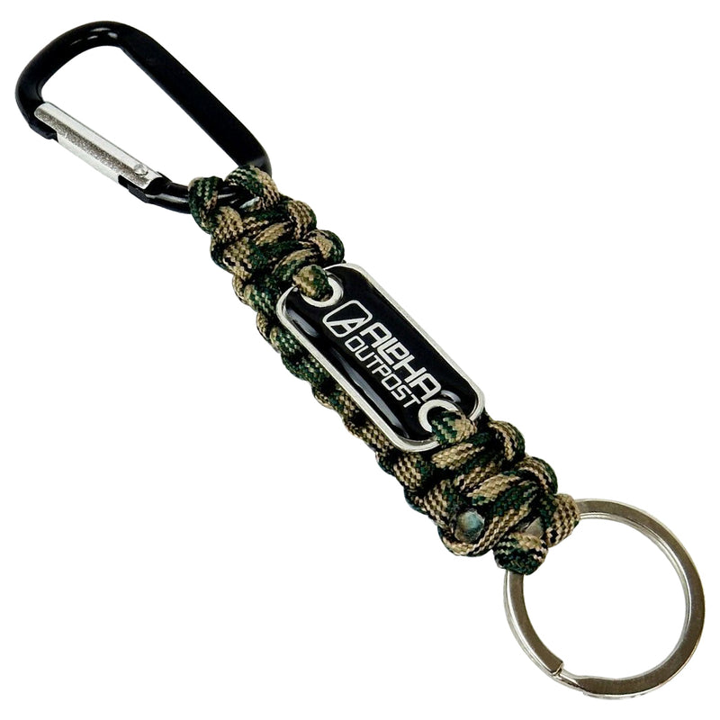 Alpha Outpost Paracord Keychain with Carabiner