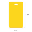 Bright Yellow Luggage Tag