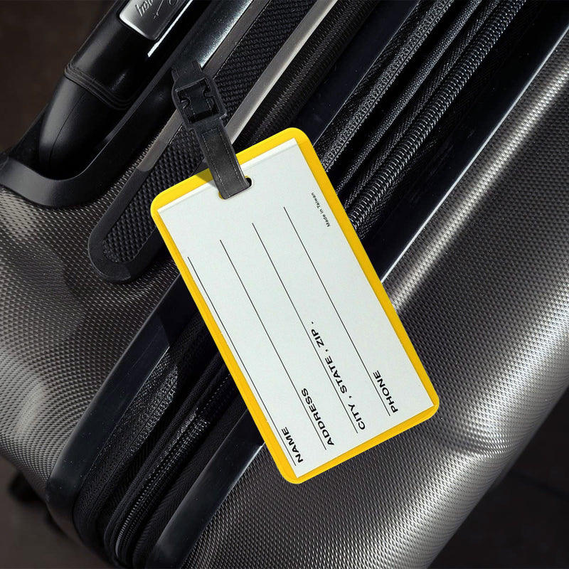 Bright Yellow Luggage Tag