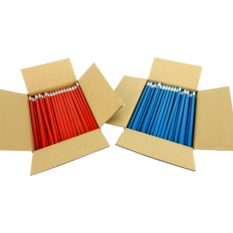 250 Triangle Pencils With Eraser Bulk Pack