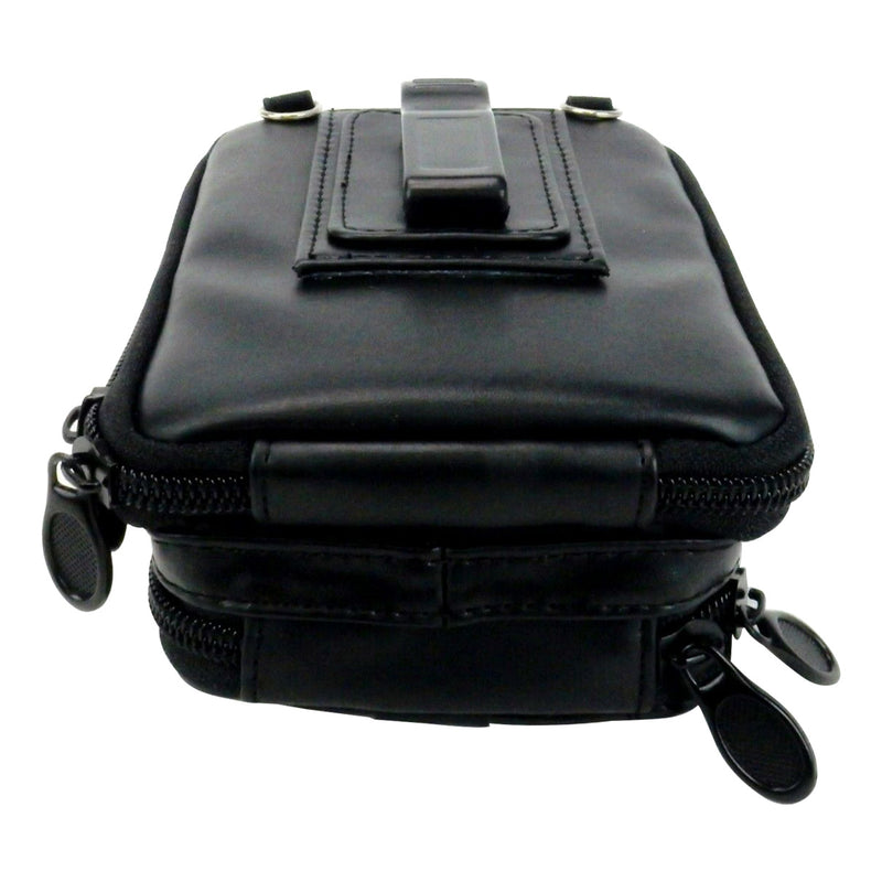 Protective Travel Carrying Case for Digital Camera & Small Devices, w/Belt Clip, Cross-Body Strap,
