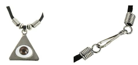 Pyramid Eye Cord Necklace
