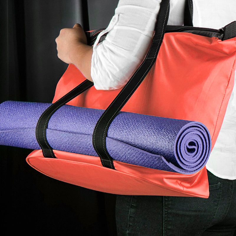 Microfiber Yoga Mat Bag With Detachable Accessory Pouch