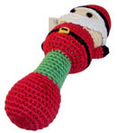Hand Crocheted Baby Rattle ~ Choice Of Santa, Snowman, Or Reindeer ~ KidStyle