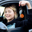 Smiley Face Gum Ball Stress Relief Keychain