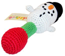 Hand Crocheted Baby Rattle ~ Choice Of Santa, Snowman, Or Reindeer ~ KidStyle