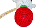 Hand Crocheted Baby Rattle ~ Choice Of Santa, Snowman, Or Reindeer ~ KidStyle
