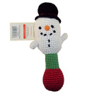 Hand Crocheted Baby Rattle ~ Choice Of Santa, Snowman, Or Reindeer ~ KidStyle