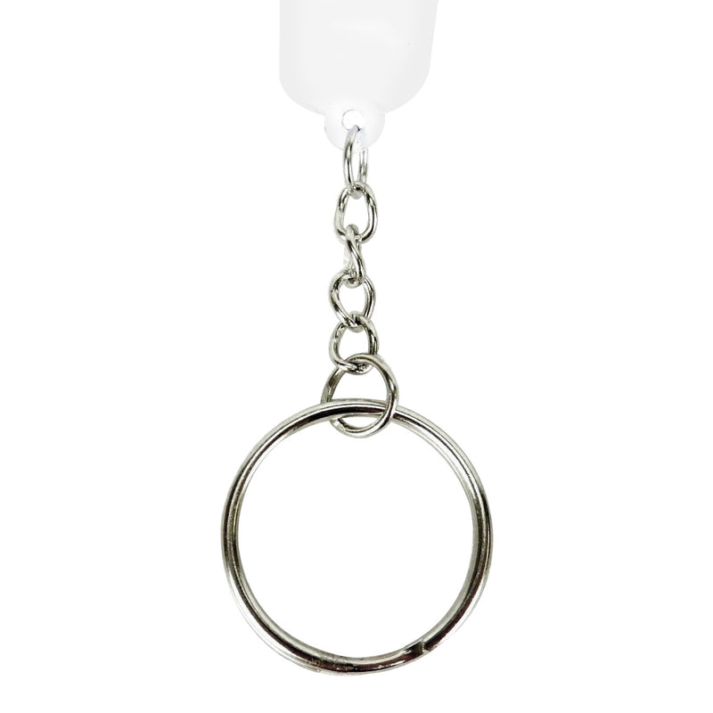 Smiley Face Light Bulb Stress Relief Key Chain