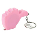 36" Mini Retractable Tape Measure Keychain, Thumbs Up Shape