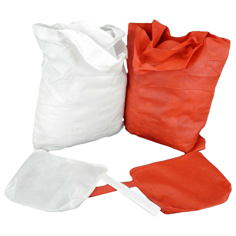 Reusable Grocery Bags With Zippered Storage Pouch