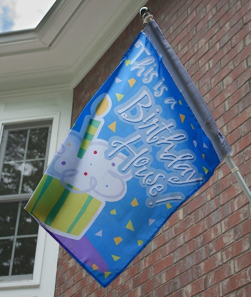Birthday House Party Flag - 28" x 40"