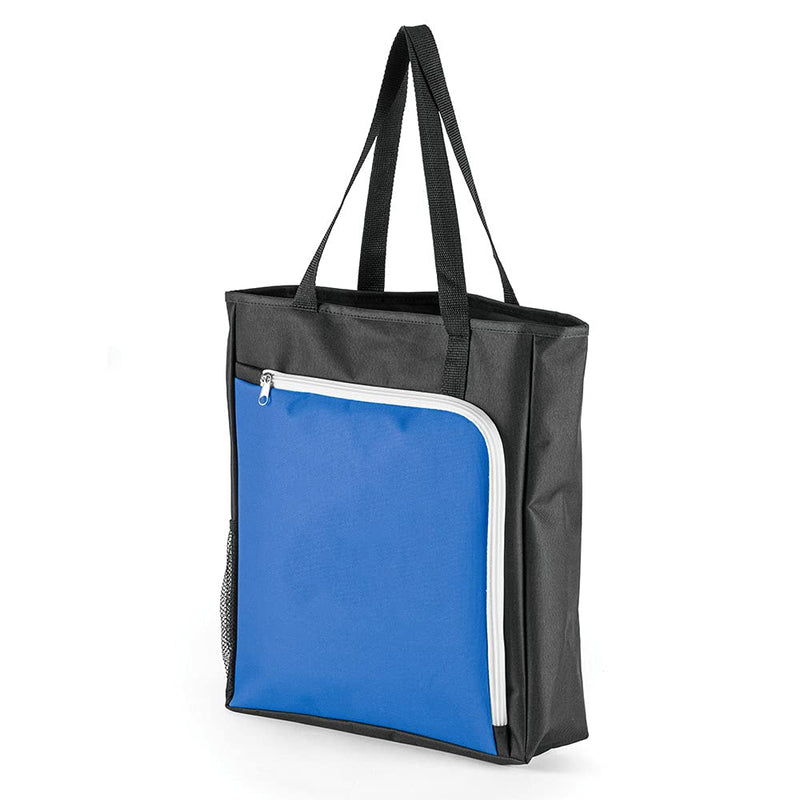Tote Bag with Zippered Front Pocket