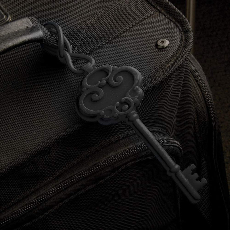 Antique Skeleton Key Shape Silicone Luggage Tag