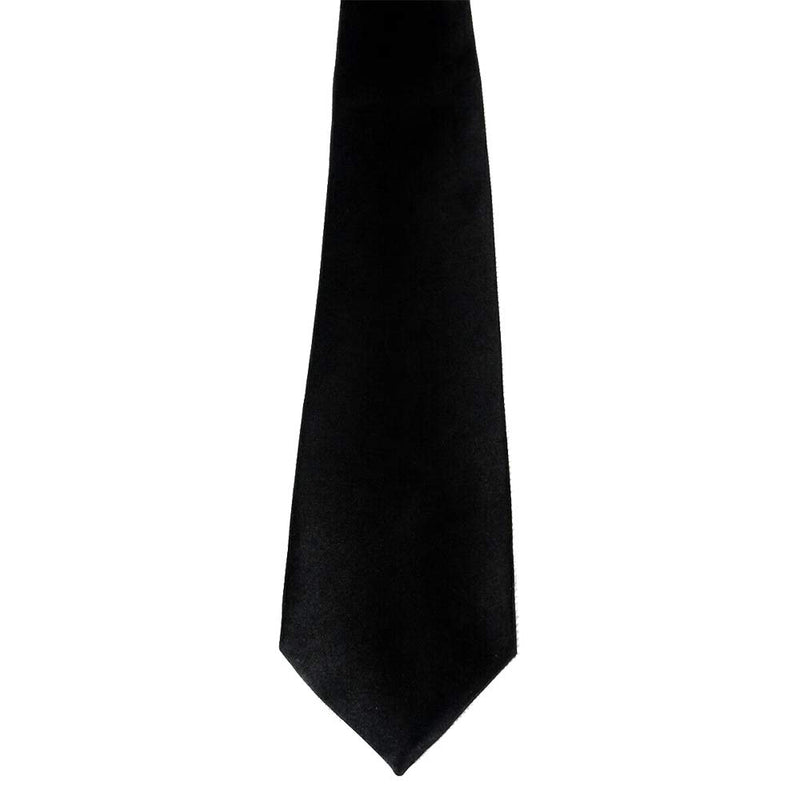 Black Polyester Necktie