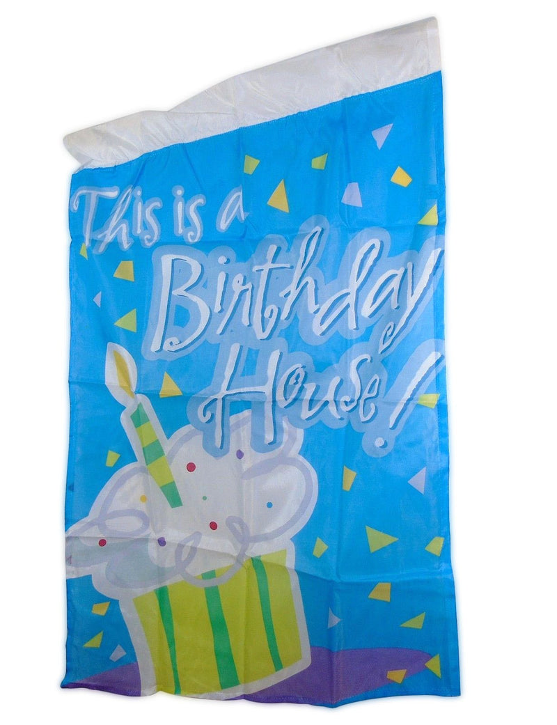 Birthday House Party Flag - 28" x 40"