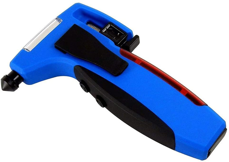 5-in-1 Car Emergency Tool with USB Power Bank, Window Hammer, Belt Cutter, LED Lite