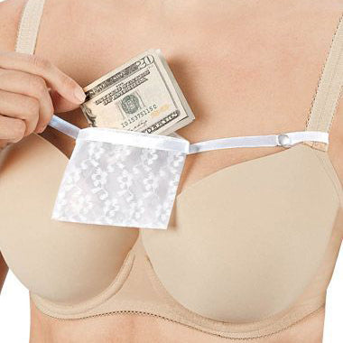 Cache-It Lace Secret Bra Pouch