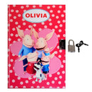 Olivia Lock Diary for Girls – 5 Assorted Cover Designs with Lock & Key – Fun & Creative Themes