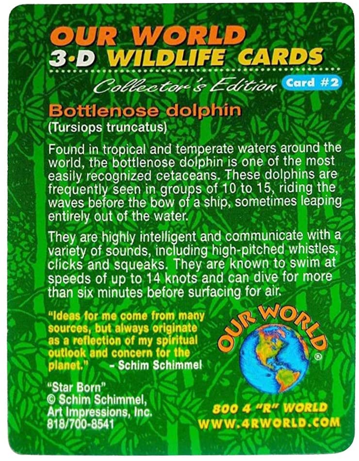 3D Wildlife Collector's Edition Card