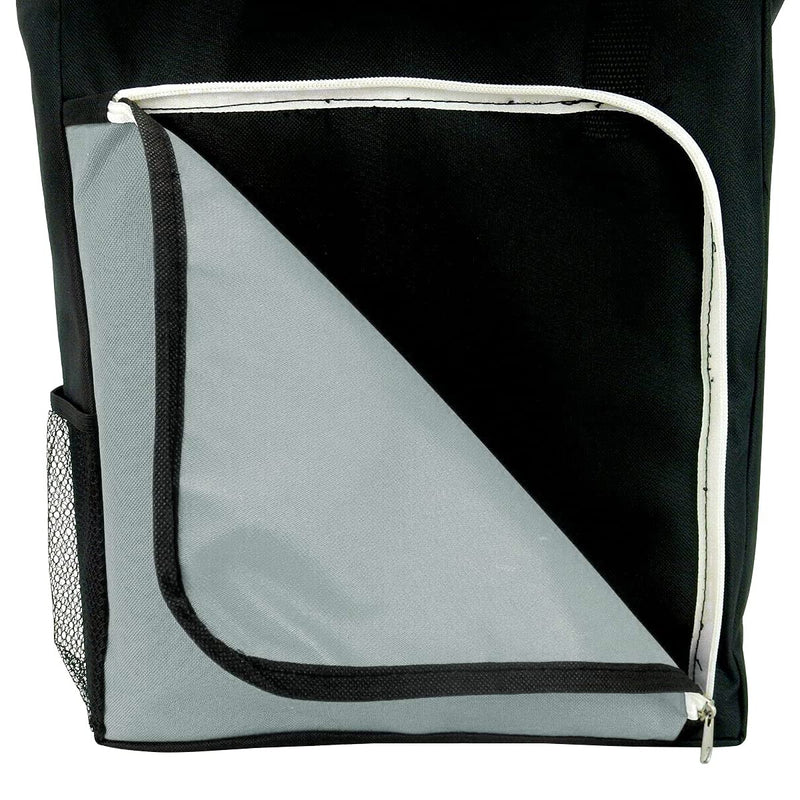 Tote Bag with Zippered Front Pocket
