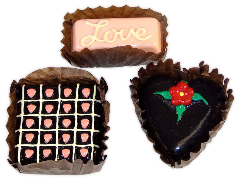 Non-Edible Chocolates - 3 Fake Candies for Props