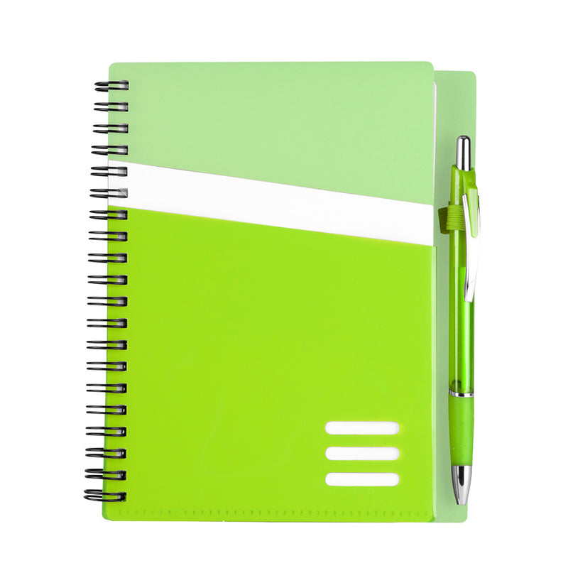 Edge Hardcover Spiral Notebook with Matching Pen