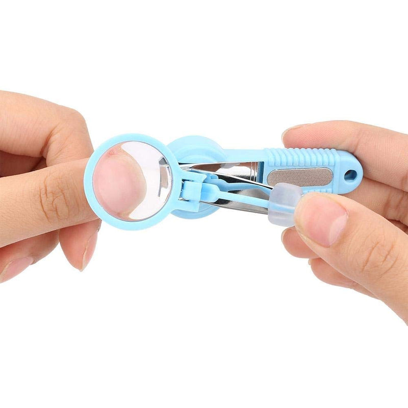 Nail Clipper Magnifying Glass Catch Tray