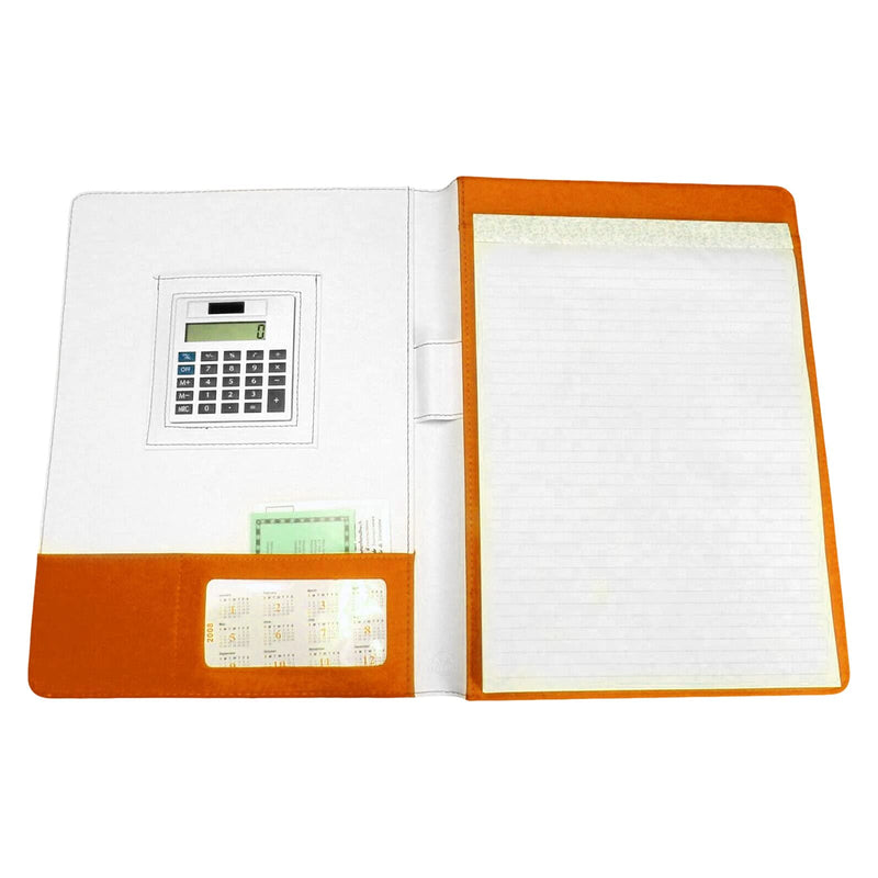 Senior Padfolio with Calculator, Lined Notepad, Pen Loop