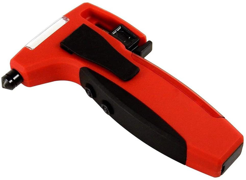 5-in-1 Car Emergency Tool with USB Power Bank, Window Hammer, Belt Cutter, LED Lite