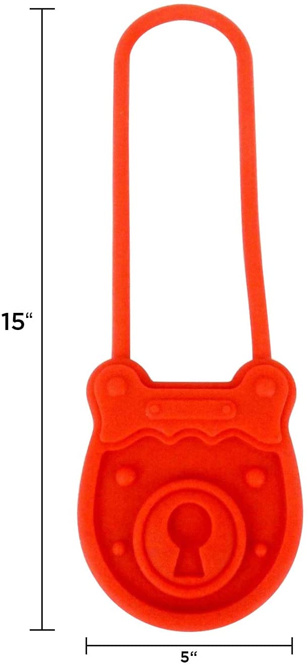 Antique Padlock Shape Silicone Luggage Tag