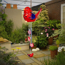 Solar Lighted Wind Chimes with 3 Long Striking Bells