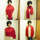 Acrylic Knitted Ladies' Shoulder Wrap/Scarf