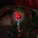 Solar Lighted Wind Chimes with 3 Long Striking Bells
