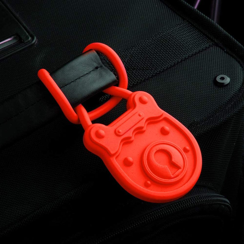 Antique Padlock Shape Silicone Luggage Tag